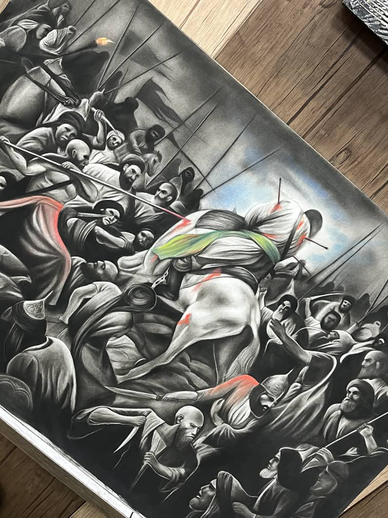 آموزش نقاشی سیاه قلم بزرگسال